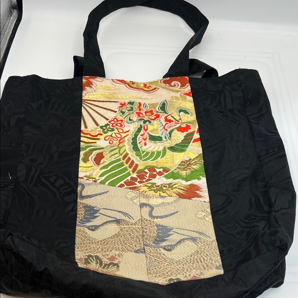 ⸻

MFA Boston Silk Tote Bag – Asian Art Panel Design